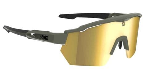 Race rx matte khaki/black goggles / yellow hydrophobic lens