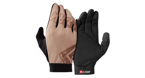 Guanti da mountain bike g-form tempo champagne nero