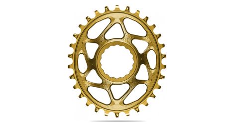 Catena ovale stretta e larga absoluteblack boost direct mount per pedivelle race face 12v gold