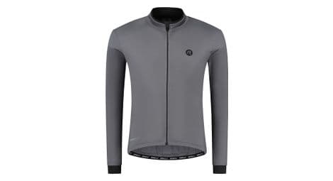 Maillot manches longues velo rogelli essential - homme - graphite