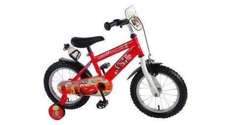 Vélo enfant disney cars - garçon - 14 po - rouge