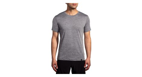 Brooks luxe run short sleeve shirt grau herren l