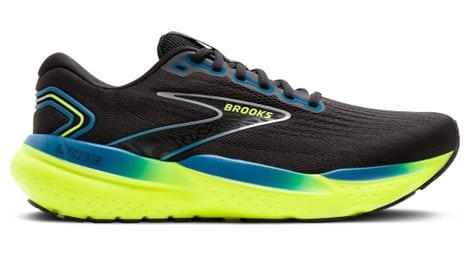 Brooks glycerin 21 running shoes black/blue/yellow men's