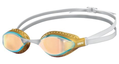 Arena air-speed mirror zwembril geel wit