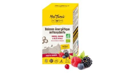 Envase de 6 bebidas energéticas antioxidantes de frutos rojos ecológicos meltonic 6x35g