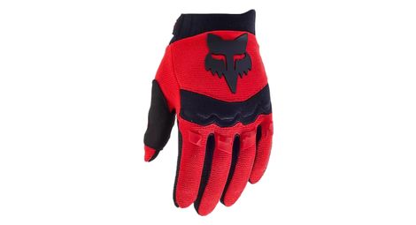 Gants fox junior dirtpaw rouge fluo