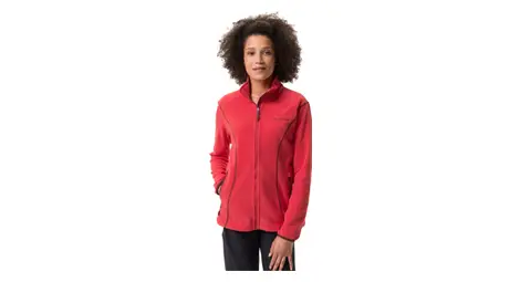 Giacca in pile vaude rosemoor ii da donna, rosso