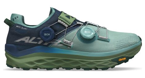Altra mont blanc boa trail shoes blue green men's 47