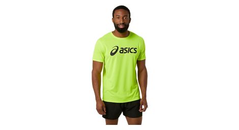 Maglia a maniche corte asics core run yellow black uomo
