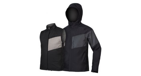 Endura urban luminite 3-in-1 ii jacke schwarz