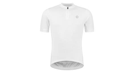 Maillot manches courtes rogelli core blanc homme