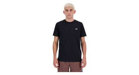 Maillot manches courtes new balance sport essentials noir homme
