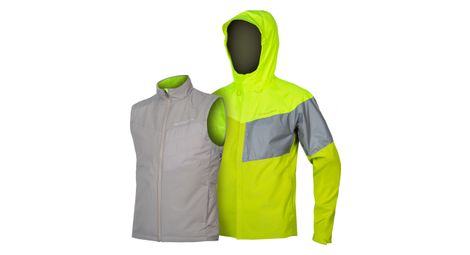 Endura urban luminite 3-in-1 jacket ii fluorescent yellow