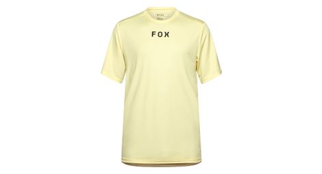 Maillot de manga corta fox ranger wordmark amarillo claro para hombre