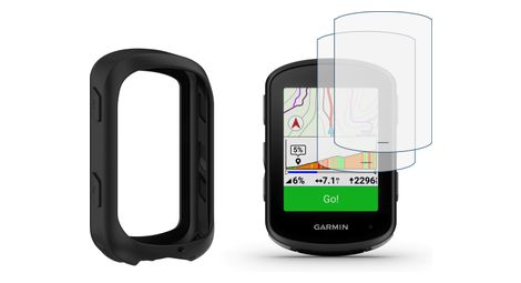 Lot de 2 écrans de protection en verre trempé et housse de protection pour garmin edge 840