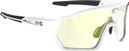 Lunettes AZR Kromic Pro Race RX Blanc Verni/Noir / Ecran Gold Photochromique 