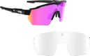 Coffret Lunettes AZR Race RX Noir Ecran Rose + Ecran Incolore 