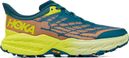 Hoka One One Speedgoat 5 Blue Coral Yellow Trail Shoes