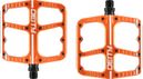 Paire de Pédales Plates Deity Flat Trak Orange