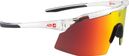 Azr Iseran Crystal Clear/Red Sunglasses Set + Clear Screen