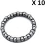 BLACKBEARING - Cage à billes - 3/16  x15 - Pour Jeux de direction BMX - PACK10