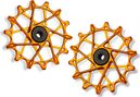 Coppia di rotelle per deragliatore Garbaruk per Shimano 12v Arancione
