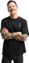 T-shirt ample manches courtes cyclotourisme homme Cyclisme Rush Black Noir
