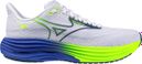 Mizuno Wave Rider 29 Running Shoes, White/Blue/Yellow, Men's