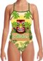 SWEAMS ALOHA TIKI - Maillot femme 1 piece bretelles fines