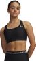 Under Armour HeatGear Moderate Support Sports Bra for Women, Black