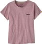 Maglietta a maniche corte Patagonia P-6 Logo Responsibili-Tee Viola Donna