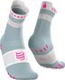Chaussettes Compressport Pro Racing V4.0 Run High Ironman 2026 Gris/Rose