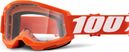 100% STRATA 2 mask | Orange | Clear glasses