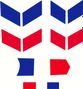 Stickers drapeau Français pour vélo – 4 modèles