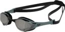 Arena Cobra Edge Swipe Swimming Goggles with Gray-Black Mirrored Lenses
