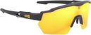AZR Race RX Brillen-Set Schwarz lackiert / Wasserabweisendes Visier Gold + Farblos