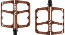 Deity Flat Trak Pedales planos Bronce