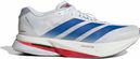 adidas Adizero Boston 13 Men's Running Shoes in White/Blue/Red