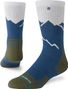 Chaussettes Stance Peaking Hike Crew Bleu/Blanc/Kaki