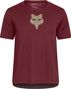 Fox Ranger Head Jersey met korte mouwen voor kinderen Bordeaux