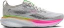 Brooks Adrenaline GTS 25 Grijs/Roze/Groen Dames Hardloopschoenen