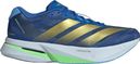 adidas Adizero Boston 13 Running Shoes, Blue/Gold, Men's