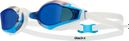 Occhialini da nuoto Tyr Stealth-X Mirrored Performance Blu/Bianco
