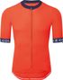 Kurzärmliges Trikot Der Kragen Sport Lightweight Rot/Blau