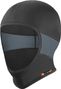 Bonnet d'Eté en Soie Glacée Anti UV Cagoule Noir/Gris