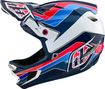 Troy Lee Designs D4 Polyacrylite Mips Blue full-face helmet