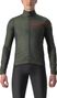 Veste Coupe-Vent Castelli Squadra Stretch Vert Kaki / Gris Foncé