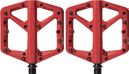 Paire de Pédales Plates Crankbrothers STAMP 1 Rouge