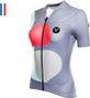 Maillot Manches Courtes Femme LeBram Testanier Gris Coupe Ajustée