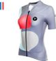 Maillot de manga corta para mujer LeBram Testanier Gris Ajuste